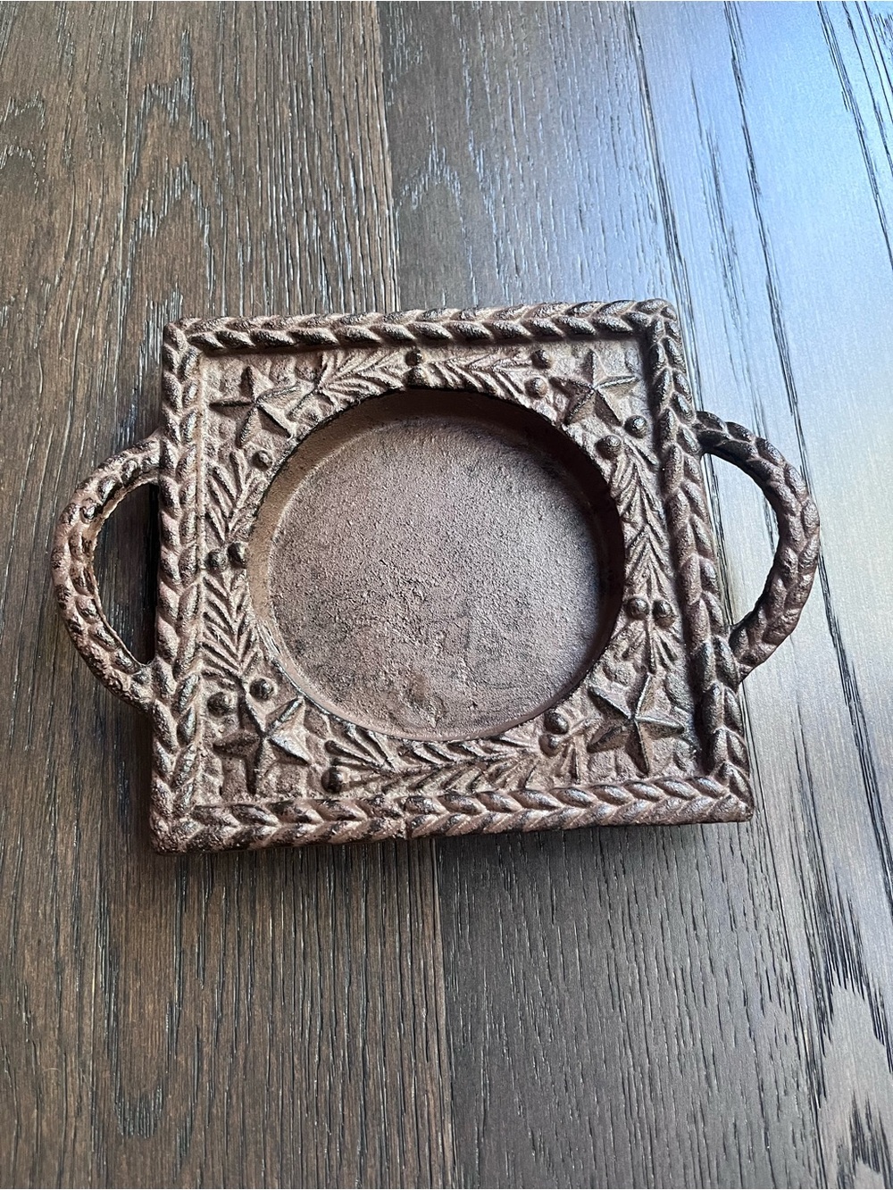 Cast Iron Candle Tray